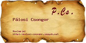 Pálosi Csongor névjegykártya