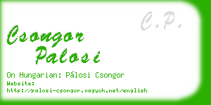 csongor palosi business card