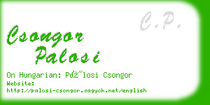 csongor palosi business card